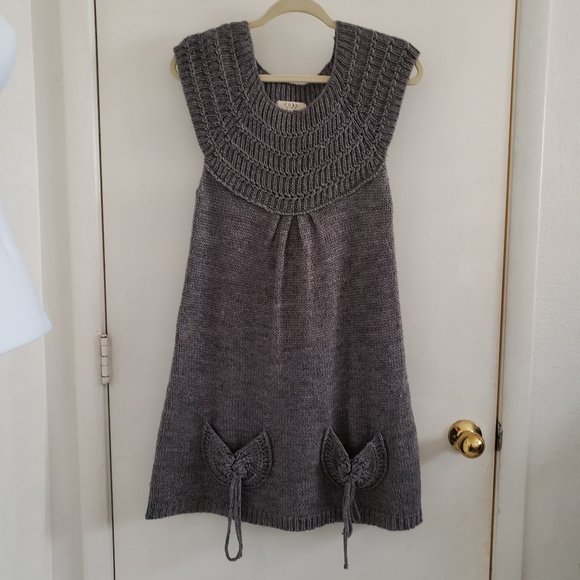 Dresses & Skirts - 🔥🔥 Crochet Gray Tunic/Dress